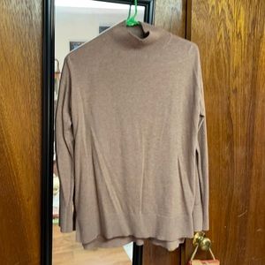 Brown tunic turtleneck